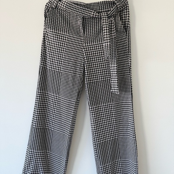 NY&C 7th Avenue Houndstooth Wide Leg Pants Size L - Picture 2 of 15